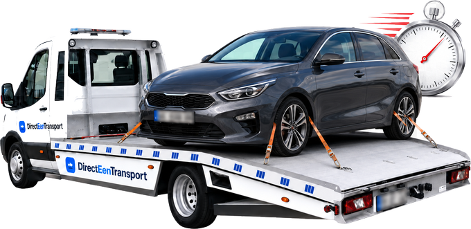 Spoedtransport op een oprijwagen